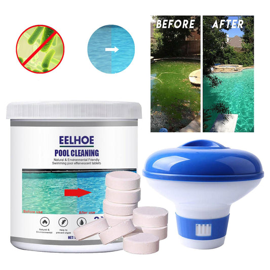 Vinmall Chlorine Floater, Floating Chlorine Dispenser, Large Capacity and Adjustable Release, Chemical Floater Dispenser with 180 Pieces Chlorine Tablets, for Swimming Pool or Spa