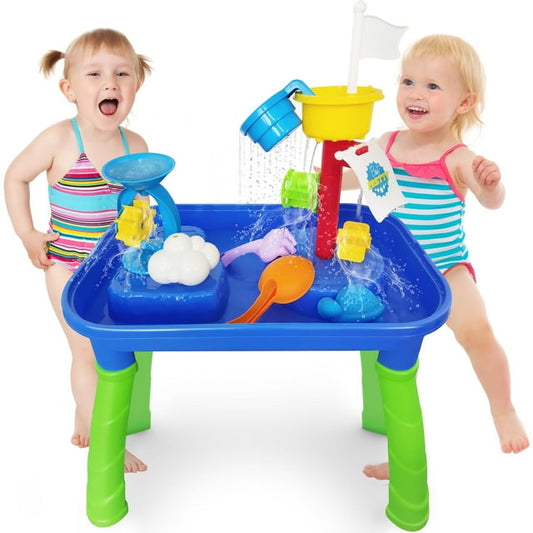 Sand Water Table for Toddlers, Kids Water and Sand Activity Sensory Playset