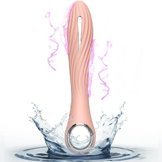 Vibrator for Women, Sex Toys G Spot Anal Stimulator with 12 Powerful Vibration 7 Shock Strong Pulse Mode Soft Silicone Waterproof Wand Massager for Couples, Pink