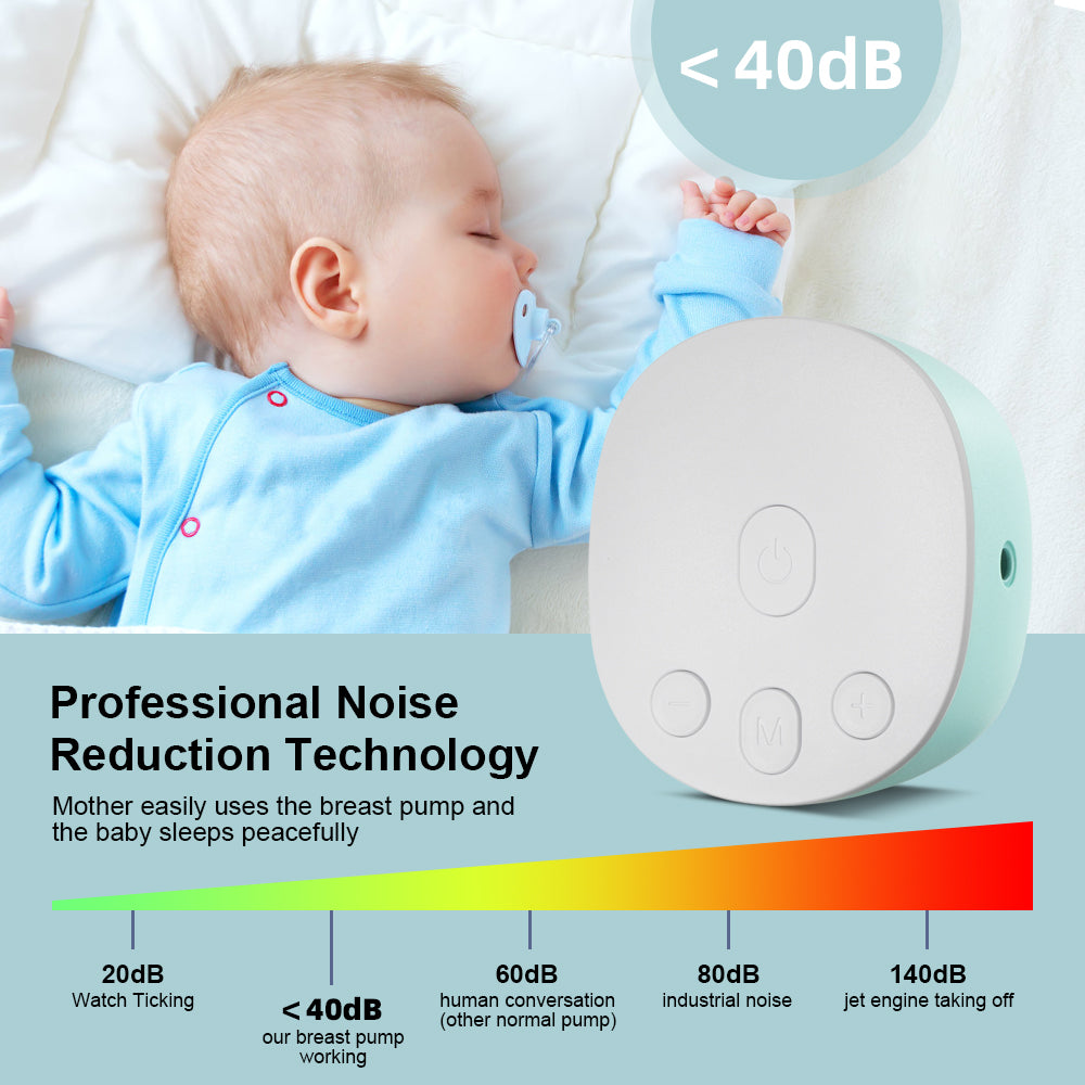 Double Electric Breast Pumps, Portable Dual Breastfeeding Milk Pumps Pain-Free Strong Suction Power for Millk Collect and Breast Massage, 3 Modes 9 Levels