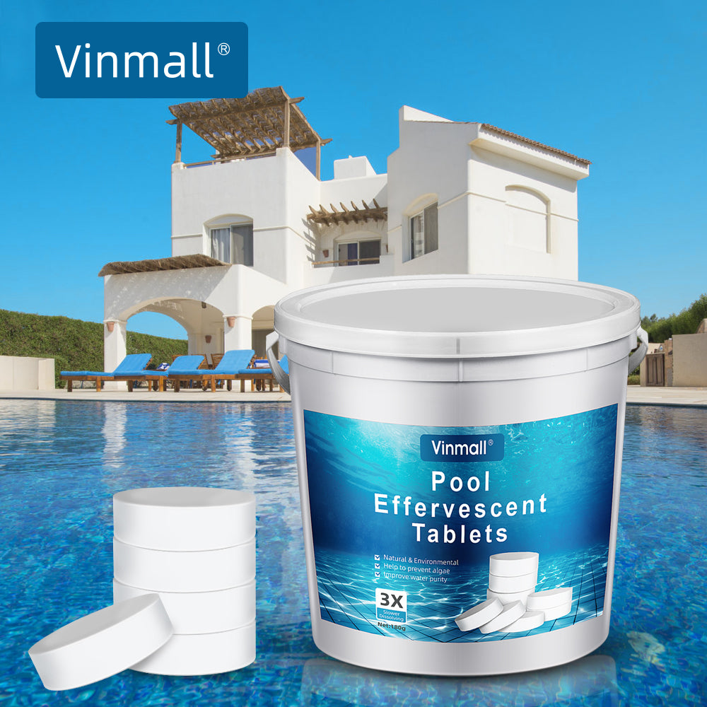 Vinmall Chlorine Tablets for Pool, 3 inch, 25 Count